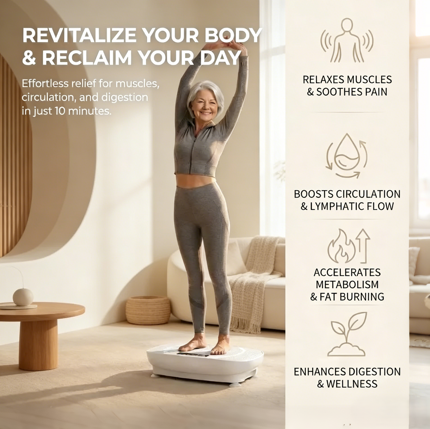 SIT & SLIM! The Smart 10-Minute Shortcut to a Toned Body (FREE Massage Gun Included!)