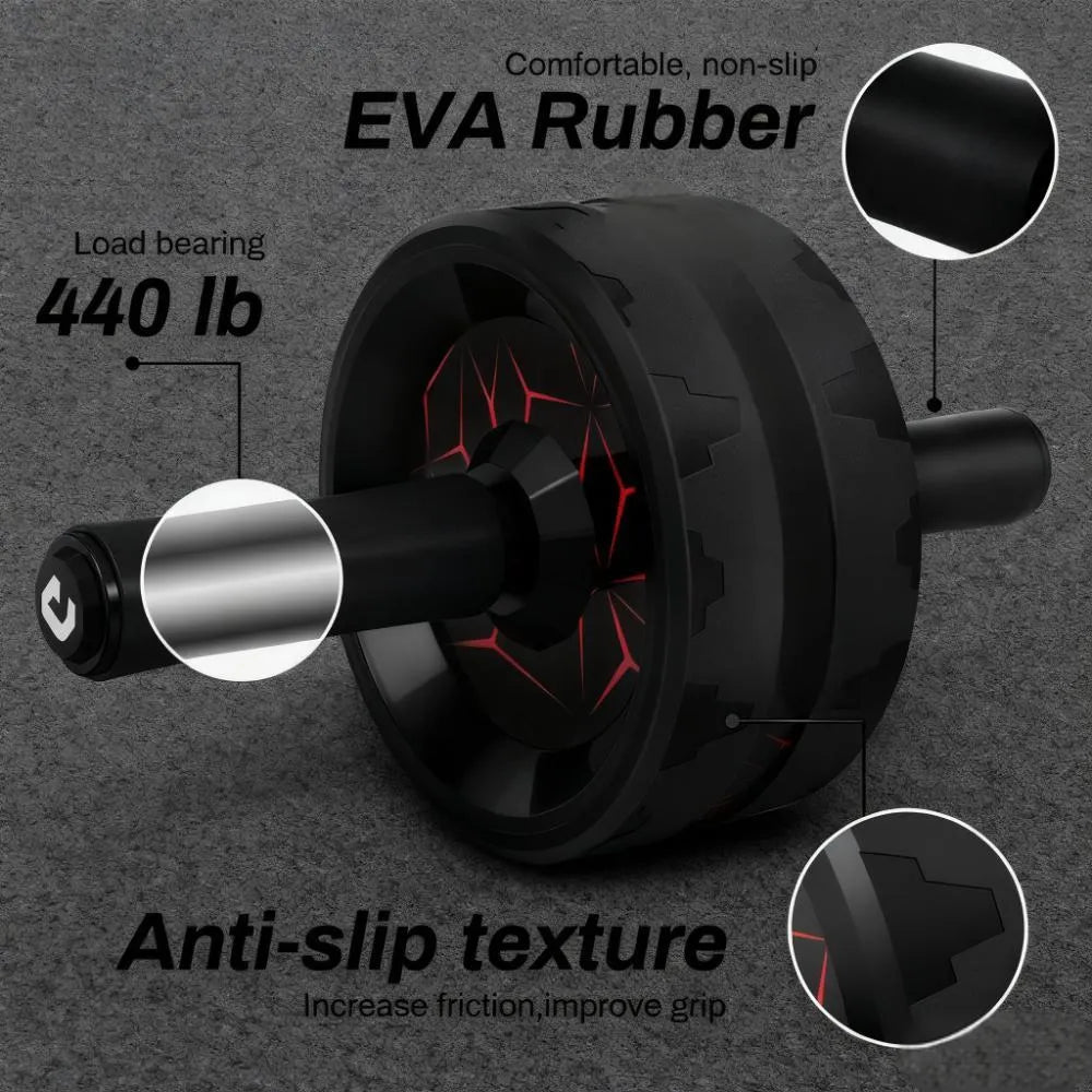 Ab Wheel Roller – Core Strength & Abs Workout, Knee Pad for Home Gym Use