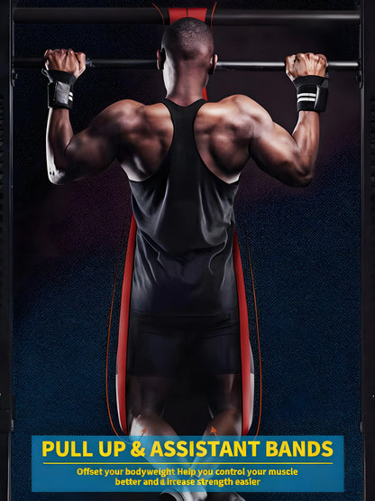 Resistance Bands for Pull Ups – Set for Exercise, Stretching, and Physical Therapy