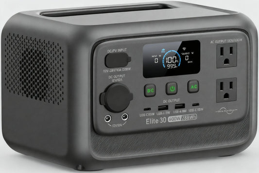 288Wh Portable Power Station, 600W Output with LiFePO4 Battery & UPS